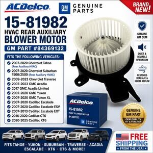 HVAC Blower Motor ACDelco 15-81982 Genuine GM#84369132
